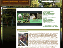 Tablet Screenshot of dorothydaycwfarm.org